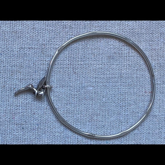 Vintage 925 Tinkerbell Sterling Silver Bangle - Picture 2 of 5